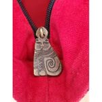 Laurel Burch Cat Tote Canvas Bag Sun N Sand Holly Purse Zip Red Black 12"x8" Photo 8