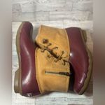 Sperry Duck Boots Dark Red and tan size 7.5 Photo 7
