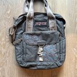Jansport  Gray Backpack with Embroidered Fabric and Sturdy Straps Photo 0