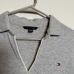 Solid Gray Polo Dress-Knee Length  Photo 1