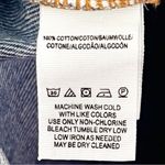 Free People WE THE FREE Ripped Distressed Blue Denim Jean Mini Skirt, Size 26 Photo 3