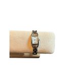 Women's Silver Rectangular Analog Watch With Link Bracelet Photo 2