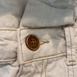 Free People  Off-White Denim Paper Bag Mini Skirt Size 2 Photo 4