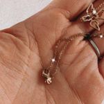 Petite Angel heart pendant gold necklace Photo 3