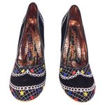 Irregular Choice Summer Bucket Shoes Black Sz 7 Photo 1