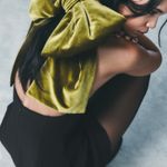 ZARA  mini bodycon little black dress with velvet velour bow evening wedding  Photo 13