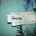 MINIMI kimono floral print short sleeve side splits swim cover boho NEW size M Blue Size M Photo 3