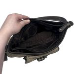 Etienne Aigner All Over Logo Print Shoulder Bag Purse Tan, Brown & Gold Hardware Photo 12