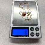 Charming 10K Gold Italian Chain Red Enamel Ladybug Charm Necklace Lucky Pendant Photo 8