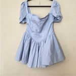 House Of CB  'Maribel' Soft‎ Blue Broderie Mini Dress NWOT Photo 5