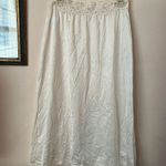 Vassarette vintage cream lace slit skirt slip Photo 0