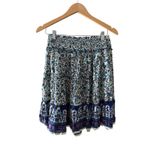 Bila Skirt Floral Ruffle Bohemian Size Medium Multicolor NEW Blue Photo 1