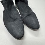 Steven Steve Madden Black Suede Leather Ankle Boots Studded Womens 11 Moto Goth Photo 1