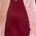 Maroon Tank Dress Red Photo 3