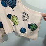 Anthropologie Field & Flowers Hot Air Ballons Asymmetrical Hem Blouse Size S Photo 6