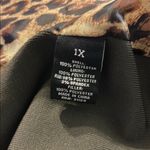 New Direction New Directions Olive Quilted Vest with Leopard Lining Photo 7