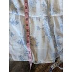 Sweet Wanderer  Blue Toile Floral Tiered Maxi Dress Maternity Flutter L Photo 7