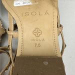 Isola  Tan and Snakeskin Sandals 7.5 Photo 8