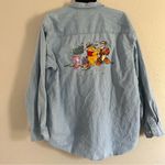 Disney The Store Vintage Denim Button Down Winnie the Pooh Casual 90s XL Photo 2