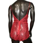 Victoria's Secret ✨Victoria Secret Teddy Lace Sexy Red Sz Large Romper✨ Photo 3