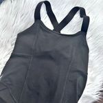 Lululemon | Work It Out Tank Solid Black Built-in Bra | Size 4 Photo 3