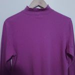L.L.Bean Vintage Mock Neck Top-Medium-Long Sleeve-Purple-Y2K-Classic-Minimal Photo 4