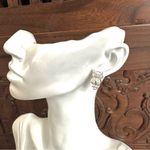 Silver tone owl post earrings Photo 5