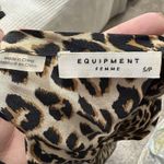 Equipment  Femme Women's Small 100% Silk Tunic Mini Dress Leopard Animal‎ Print Photo 4