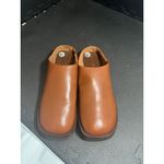 Naked Feet‎ Womens Brown Leather Mule Slipper Sandal Shoes Size 9.5 boho Photo 1