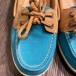 Sperry  Boat shoes. Size 7.5. Aqua and tan. Photo 5