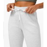 Lululemon Scuba High-Rise Jogger Fleece Size 10 Heathered Core Ultra Light Grey Photo 6