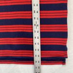 Gap top Womens M Red Blue Striped Crew Neck Long Sleeve Shirt cotton Photo 2