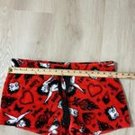 Betty Boop Red Plush Shorts Lounge Sleep Pajama XL Flirty Cartoon Character Photo 3
