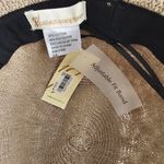 Macy's Collection Eighteen Taupe Band & Bow Woven Cotton Blend  Fedora New With Tags Photo 4