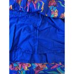 J.Crew  Women Dress Square Neck Midi Blue Cotton Preppy Floral Boho Size 6 2224 Photo 9