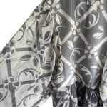 Chloé Silk Crepon Tunic Mini Dress Gray‎ Beige FR40 US 8 Photo 6