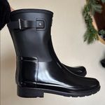 Hunter  Original Refined Short Gloss Duo Rain Boots Size 9 removable socks Photo 8