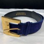 EXPRESS Blue Velvet Genuine Leather Belt Backing Size S SKU 7250 Photo 0