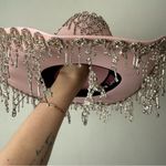 Los Angeles Cowgirl Majestic Pink Rhinestone Dangly Cowboy Hat S/M Photo 8