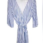 Bishop and Young  Pampelonne Romper Blue And White Stripe With Pockets Size Small Photo 6