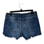 DL1961 Shorts Women 27 Blue Denim Distressed Karlie Boyfriend Bluegrass Raw Hem Photo 1