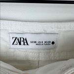 ZARA Wide Leg High Rise White Jeans Women’s Size 6 Baggy Denim Relaxed Fit Photo 4