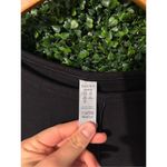 Spanx  Black Oversized Perfect Length Crew Neck Sweatshirt 3/4 Sleeve Medium Photo 2