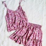 Lola & Grace 2 piece Floral Set Outfit Tank Skirt‎ Medium festival Pink Photo 0