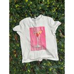 Wildfox  French Martini Cotton Blend Graphic T-Shirt Size M Photo 1