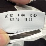 Akris Punto  Floral Print Cotton Tunic‎ Top Blouse Black White US 12 READ Photo 4