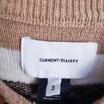 Current/Elliott Duvall Tan Leopard Print Crew Neck Sweater Photo 3