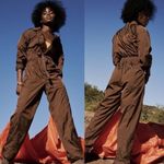 Free People Movement Golden Hour One Piece Jumpsuit Brown Size Medium Photo 1