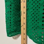 J.Crew  Eyelet Puff Sleeve Top in Brilliant Kelly Size 3X Blouse Photo 8