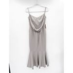 Katie May  Twirl Dress in Dove Gray Draped Back Midi Dress XS NWT Photo 5